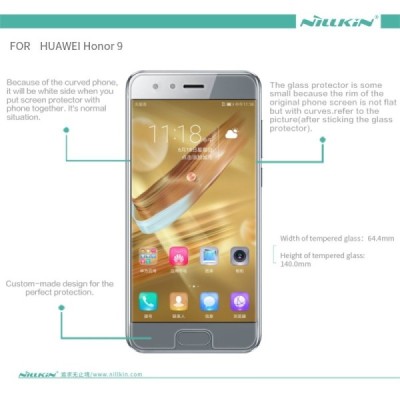 Huawei Honor 9 (Honor 9 Pemium) Nillkin 9H Tempered Glass ekrāna aizsargstikls / Vacins.lv