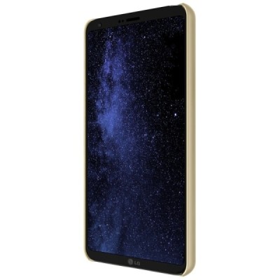 LG G6 (H870) Nillkin Frosted Shield zelta plastmasas futrālis + ekrāna aizsargplēve / Vacins.lv