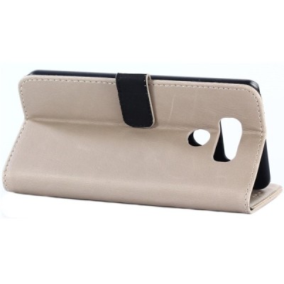 LG G6 (H870) atvēramais ādas smilšains retro maciņš (maks) / Vacins.lv