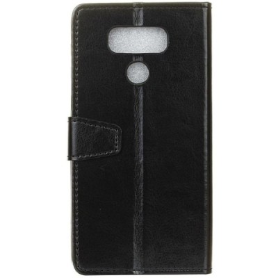 LG G6 (H870) atvēramais ādas melns maciņš (maks) / Vacins.lv