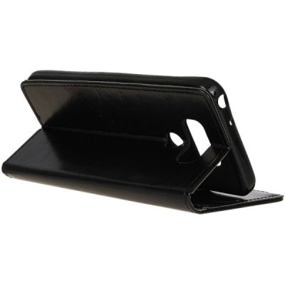 LG G6 (H870) atvēramais ādas melns maciņš (maks) / Vacins.lv