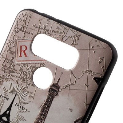 LG G6 (H870) krāsains cieta silikona apvalks - Eifelis / Vacins.lv