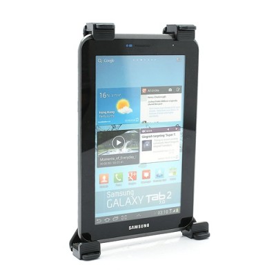 Planšetdatora autoturētājs iespējams stiprināt pie loga vai pie atzveltņa / Vacins.lv