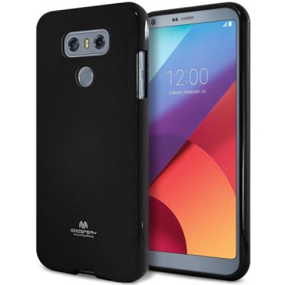 LG G6 (H870) Mercury melns cieta silikona (TPU) apvalks / vacins.lv