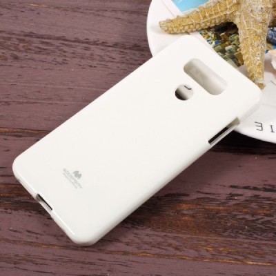 LG G6 (H870) Mercury balts cieta silikona (TPU) apvalks / vacins.lv