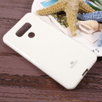 LG G6 (H870) Mercury balts cieta silikona (TPU) apvalks / vacins.lv