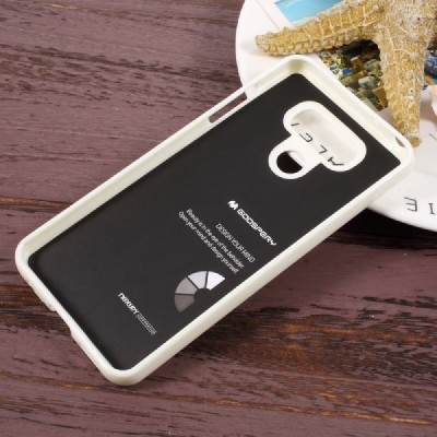 LG G6 (H870) Mercury balts cieta silikona (TPU) apvalks / vacins.lv