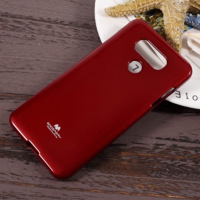 LG G6 (H870) Mercury sarkans cieta silikona (TPU) apvalks / vacins.lv