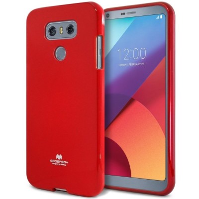 LG G6 (H870) Mercury sarkans cieta silikona (TPU) apvalks / vacins.lv