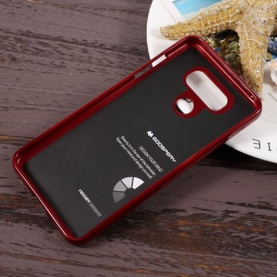 LG G6 (H870) Mercury sarkans cieta silikona (TPU) apvalks / vacins.lv