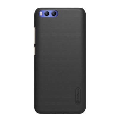 Xiaomi Mi 6 Nillkin Frosted Shield melns plastmasas apvalks + ekrāna aizsargplēve / Vacins.lv