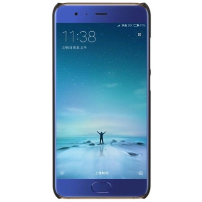 Xiaomi Mi 6 Nillkin Frosted Shield melns plastmasas apvalks + ekrāna aizsargplēve / Vacins.lv