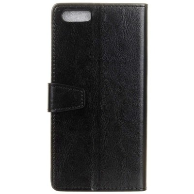 Xiaomi Mi 6 atvēramais ādas melns maciņš (maks) / Vacins.lv