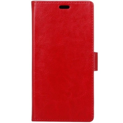 Xiaomi Mi 6 atvēramais ādas sarkans maciņš (maks) / Vacins.lv