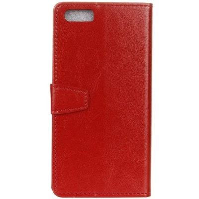 Xiaomi Mi 6 atvēramais ādas sarkans maciņš (maks) / Vacins.lv