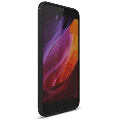 Xiaomi Mi 6 „Carbon“ cieta silikona (TPU) melns apvalks / vacins.lv