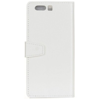 Huawei Honor 9 (Honor 9 Premium) atverčiamas baltas odinis dėklas, knygutė - piniginė / Priedai.lt