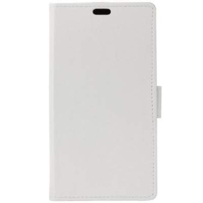 Huawei Y5 2017 (Y5 III) / Y6 2017 atvēramais ādas balts maciņš, grāmata (maks) / Vacins.lv