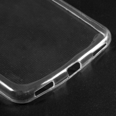 Huawei Y5 2017 (Y5 III) / Y6 2017 dzidrs (caurspīdīgs) cieta silikona TPU pasaulē planākais pelēks apvalks / Vacins.lv