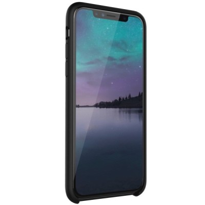 Apple iPhone X (iPhone Xs) Nillkin Flex melns cieta silikona apvalks / vacins.lv