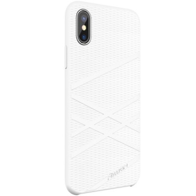 Nillkin Flex Apple iPhone X (iPhone Xs) baltas kieto silikono dėklas / Priedai.lt