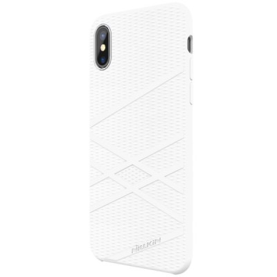 Nillkin Flex Apple iPhone X (iPhone Xs) baltas kieto silikono dėklas / Priedai.lt