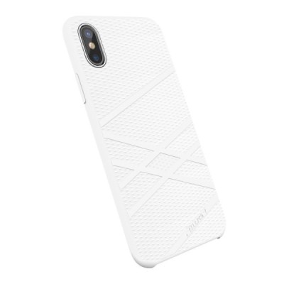 Nillkin Flex Apple iPhone X (iPhone Xs) baltas kieto silikono dėklas / Priedai.lt