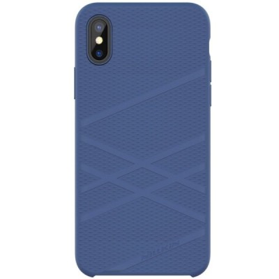 Nillkin Flex Apple iPhone X (iPhone Xs) mėlynas kieto silikono dėklas / Priedai.lt