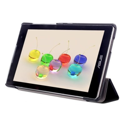 Asus ZenPad C 7 (Z170C) atvēramais melns maciņš / Vacins.lv