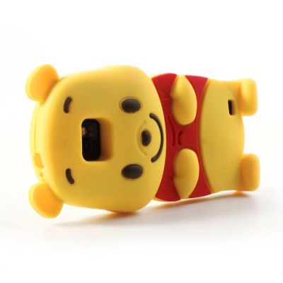 Žaismingas silkoninis Samsung Galaxy S2 i9100 dėklas (dėkliukas) - meškiukas / Priedai.lt