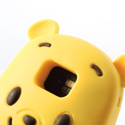 Žaismingas silkoninis Samsung Galaxy S2 i9100 dėklas (dėkliukas) - meškiukas / Priedai.lt