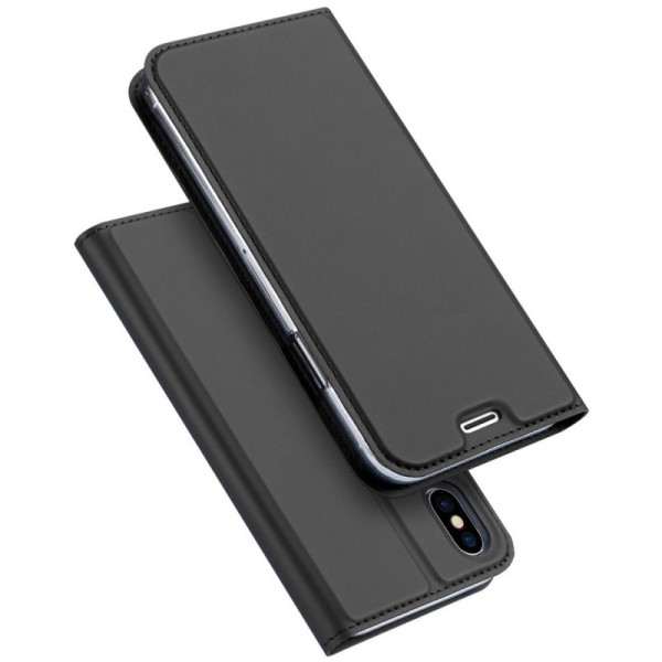 „Dux Ducis“ Skin atverčiamas dėklas - juodas (iPhone X / Xs)