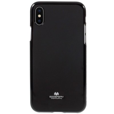 Apple iPhone X (iPhone Xs) Mercury melns cieta silikona (TPU) apvalks / vacins.lv