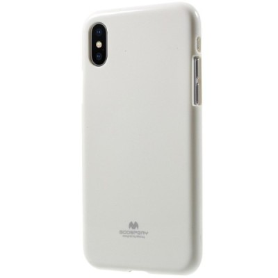 Apple iPhone X (iPhone Xs) Mercury balts cieta silikona (TPU) apvalks / vacins.lv