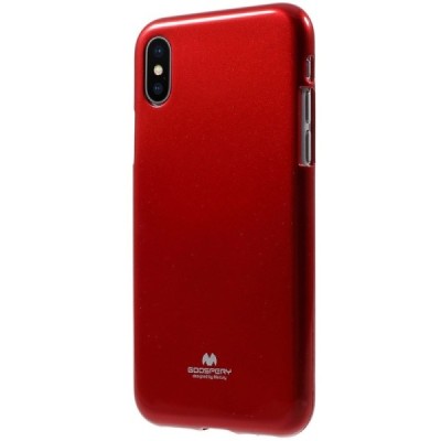 Apple iPhone X (iPhone Xs) Mercury sarkans cieta silikona (TPU) apvalks / vacins.lv