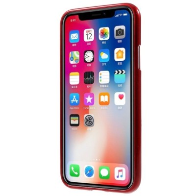 Apple iPhone X (iPhone Xs) Mercury raudonas kieto silikono TPU dėklas - nugarėlė / Priedai.lt