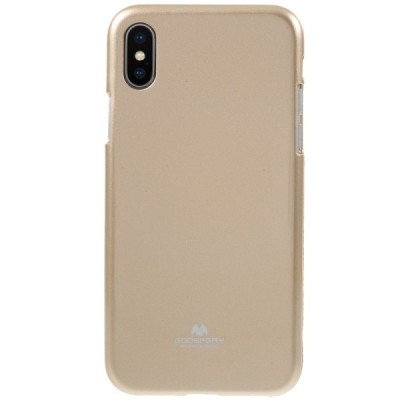 Apple iPhone X (iPhone Xs) Mercury auksinis kieto silikono TPU dėklas - nugarėlė / Priedai.lt