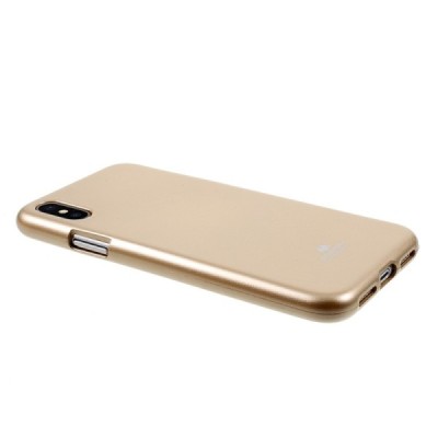 Apple iPhone X (iPhone Xs) Mercury auksinis kieto silikono TPU dėklas - nugarėlė / Priedai.lt