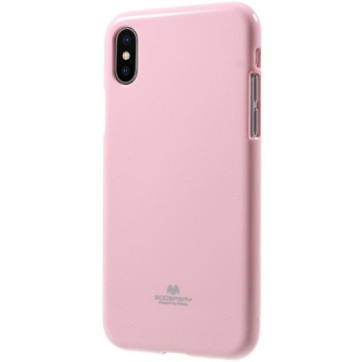 Apple iPhone X (iPhone Xs) Mercury gaiši rozs cieta silikona (TPU) apvalks / vacins.lv