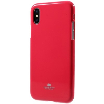 Apple iPhone X (iPhone Xs) Mercury tumši rozs cieta silikona (TPU) apvalks / vacins.lv