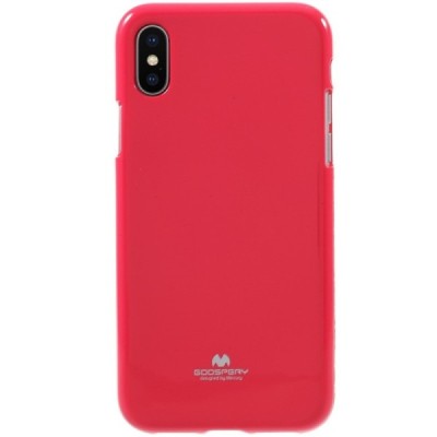 Apple iPhone X (iPhone Xs) Mercury tamsiai rožinis kieto silikono TPU dėklas - nugarėlė / Priedai.lt