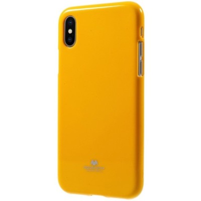 Apple iPhone X (iPhone Xs) Mercury geltonas kieto silikono TPU dėklas - nugarėlė / Priedai.lt