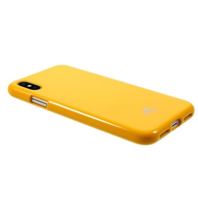 Apple iPhone X (iPhone Xs) Mercury geltonas kieto silikono TPU dėklas - nugarėlė / Priedai.lt