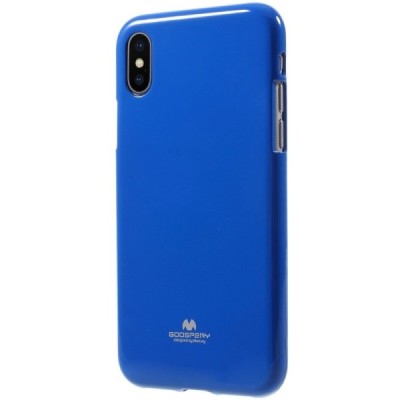 Apple iPhone X (iPhone Xs) Mercury tamsiai mėlynas kieto silikono TPU dėklas - nugarėlė / Priedai.lt