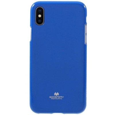 Apple iPhone X (iPhone Xs) Mercury tumši zils cieta silikona (TPU) apvalks / vacins.lv