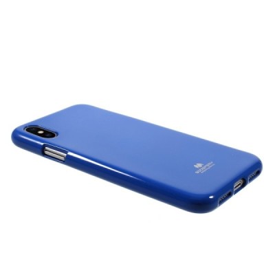 Apple iPhone X (iPhone Xs) Mercury tumši zils cieta silikona (TPU) apvalks / vacins.lv