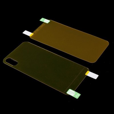 Apple iPhone X (iPhone Xs) aizsargplēves ekrānam un aizmugurējai daļai - dzidras / Vacins.lv