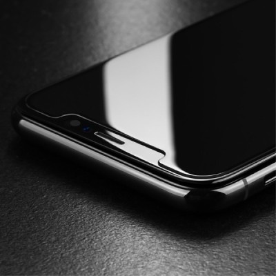 Apple iPhone X (iPhone Xs, 11 Pro) „Benks“ Tempered Glass sustiprintos apsaugos juodas pilnai dengiantis apsauginis ekrano stikl