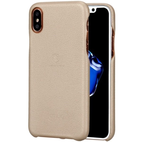 „Lenuo“ Soft Slim ādas apvalks - zelta (iPhone X / Xs)