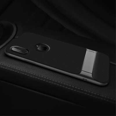 „Rock“ Royce Kickstand pastiprinātas aizsardzības melns Apple iPhone X (iPhone Xs) apvalks / Vacins.lv